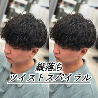 パーマ メンズ 京都河原町 メンズパーマ助川龍哉のヘアスタイル