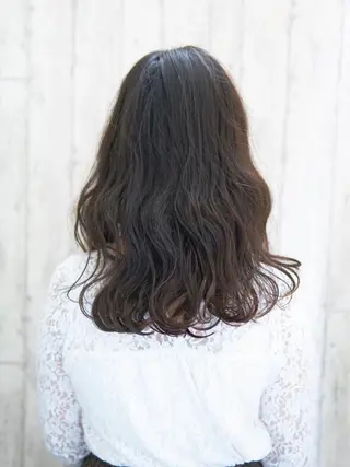 セミロング カラー パーマ ヘアアレンジ キッズ ネイル マツエク・マツパ 永野 良一のヘアスタイル