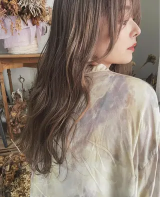 ロング カラー パーマ ヘアアレンジ キッズ ネイル マツエク・マツパ 古賀 侑磨のヘアスタイル