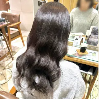 ロング カラー ヘアアレンジ 吉水 彩乃 /ボブ/艶感カラーのヘアスタイル