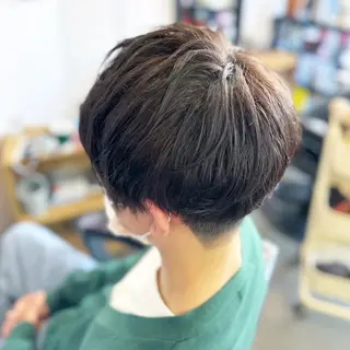ミディアム メンズ 元住吉プランツヘアー ☘️まるやま☘️のヘアスタイル