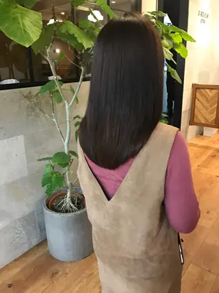 セミロング 開發 智也のヘアスタイル