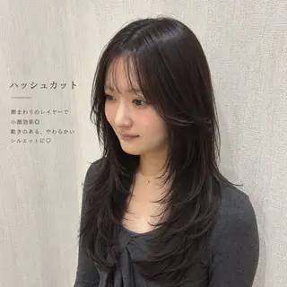 セミロング 店長✨レイヤー✖️ 髪質改善✖️韓国ヘアのヘアスタイル