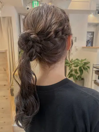 ロング ヘアアレンジ cana 札幌レイヤースタイルのヘアスタイル