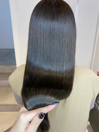 ロング ボブ/レイヤーカット 縮毛矯正/コウキ新宿のヘアスタイル