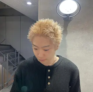 ショート カラー パーマ メンズ 🔥メンズ 特化🔥菊水皐暉🔥のヘアスタイル