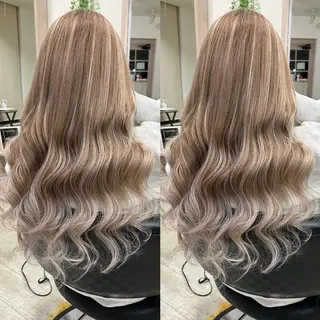 ロング カラー KR2S× 亜以加のヘアスタイル