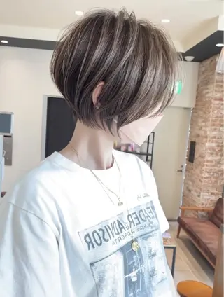 ショート 銀座/大人ショート /絶壁解消/若狭真央のヘアスタイル