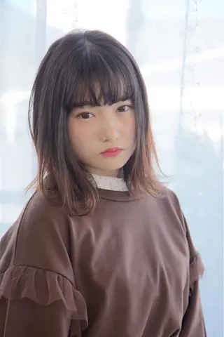 ミディアム カラー yoshi ☆のヘアスタイル