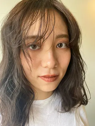 ミディアム カラー shoji༄ mikuのヘアスタイル