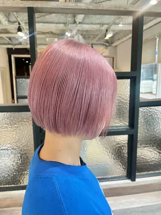 ショート カラー 透明感&レイヤー 似合わせ🫧/なぎのヘアスタイル