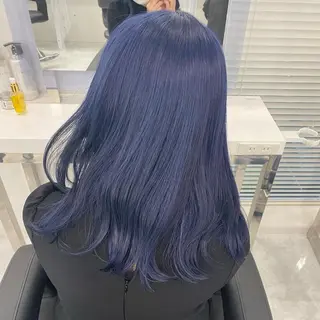 セミロング カラー ヘアアレンジ 🫧モテる💗ダメー ジレスハイトーン🫧のヘアスタイル