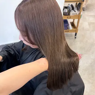 セミロング カラー otoha✳︎ くすみ艶カラーのヘアスタイル