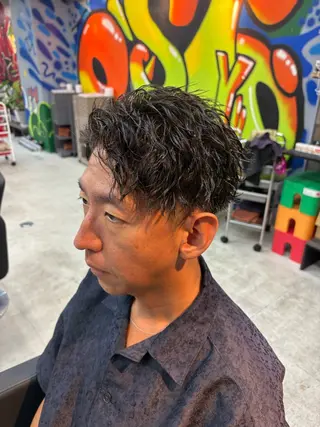 パーマ メンズ keany錦糸町 ハセベユウのヘアスタイル