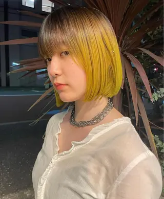 ショート カラー 韓国ヘア💇🏼 kanonのヘアスタイル