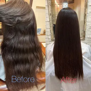 ロング カラー 小山 奈津のヘアスタイル