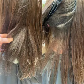 セミロング 縮毛矯正/髪質改善 主税巧一のヘアスタイル