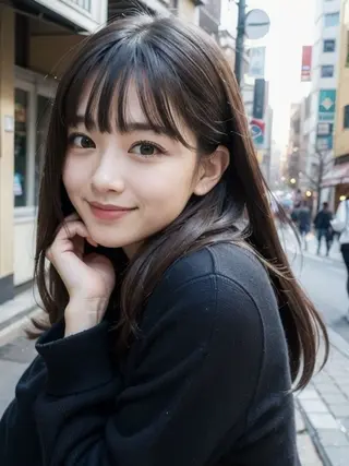 ロング 榎本 美雪のヘアスタイル