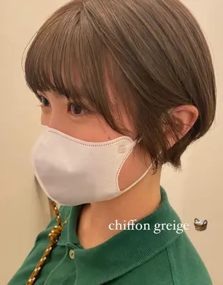 ショート ムナカタ アカリのヘアスタイル