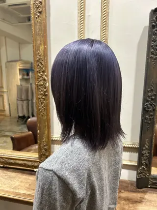 ミディアム 樋富 優香のヘアスタイル