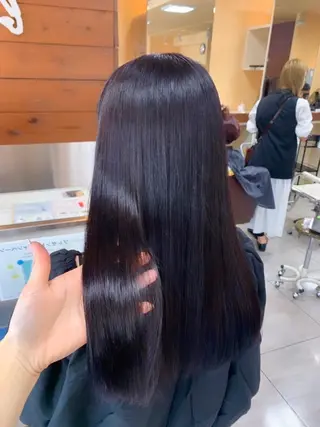 ロング レイヤー/艶髪カラー 森本くるみのヘアスタイル