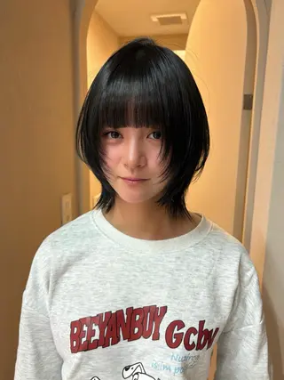 ショート カラー 似合わせボブ✨️ RIEのヘアスタイル