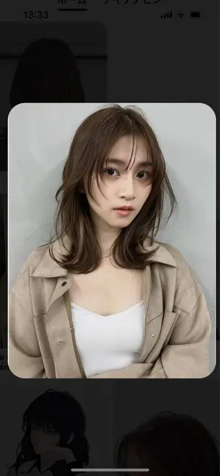 ミディアム 韓国好き🇰🇷 美容師MIKUのヘアスタイル