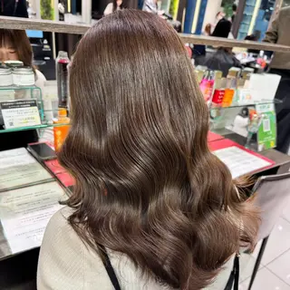 ロング カラー 韓国まつ毛/透明感 ブラウン 🦋あつみのマツエク・マツパデザイン