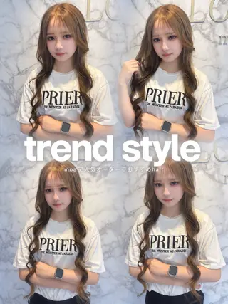 ロング 🖤みらい🖤 透明感カラー/カットのヘアスタイル