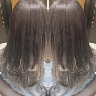 セミロング カラー ヘアアレンジ BREK 袋井店のヘアスタイル