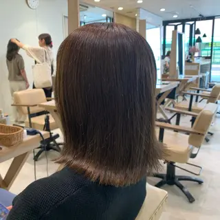 ミディアム カラー フェザー/ニュアンス パーマ/ryutoのヘアスタイル