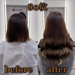 ロング KOSEI シールエクステのヘアスタイル