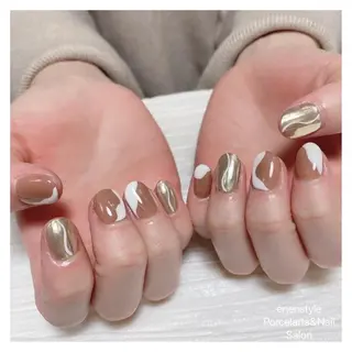 ショート ネイル 🐾enen style 🐾のネイルデザイン