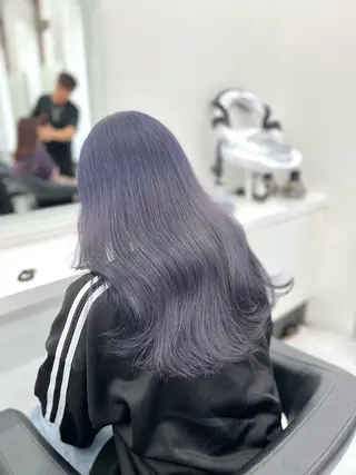 ロング カラー ヘアアレンジ 💍透明感×韓流ハイ トーン💍RYUTAのヘアスタイル