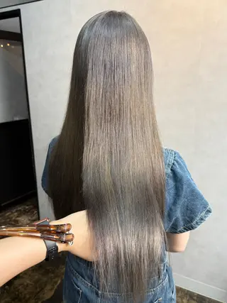 ロング カラー 透明感カラー/パーマ 🌀アオノのヘアスタイル