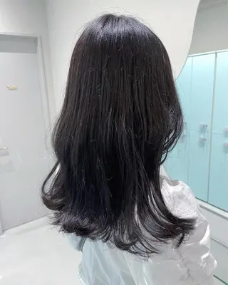 カラー ヘアアレンジ レイヤー/髪質改善 縮毛/ハッシュカットのヘアスタイル