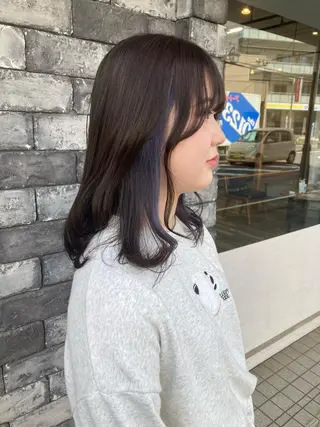セミロング カラー ✂️似合わせの魔術師 石田一樹✂️のヘアスタイル