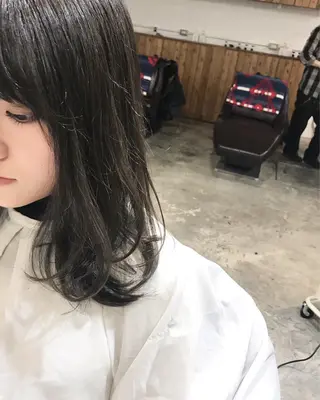 ミディアム カラー パーマ ヘアアレンジ メンズ キッズ Forest. -髪質改善-のヘアスタイル