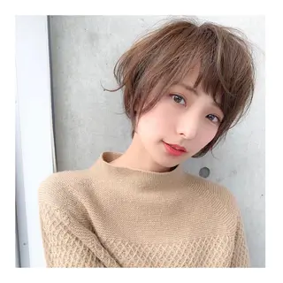 ショート カラー レイヤーボブ/ボブ 仲川和人のヘアスタイル