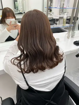 ミディアム カラー レイヤーダブルカラー KYONのヘアスタイル