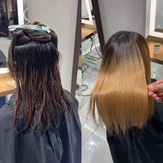 ロング ブリーチ矯正 九嶋優斗のヘアスタイル