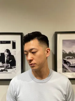 ショート パーマ メンズ 飯野 公紀のヘアスタイル