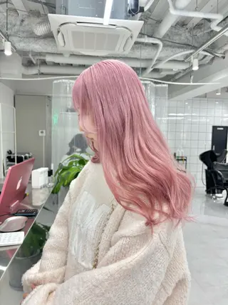 ミディアム カラー 🎗副店長/井上 竜 ブリーチ指名No.1のヘアスタイル