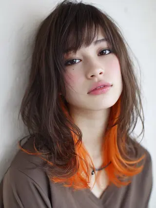 ミディアム カラー パーマ ヘアアレンジ メンズ 新宿駅近♡友達とOK 🦋W -ワット -のヘアスタイル