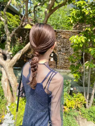 ロング ヘアアレンジ 🍑もも 🍑のヘアスタイル