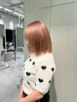 カラー GEM/ hinanaのヘアスタイル