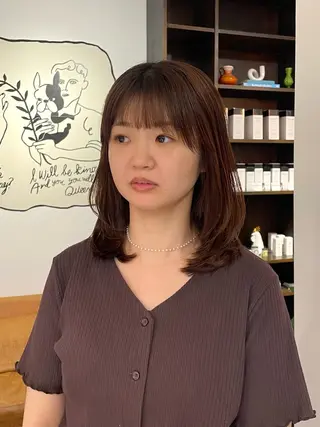 ミディアム 西野 優夏のヘアスタイル