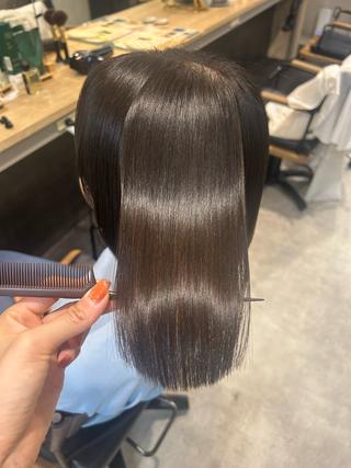 ショート パーマ hub hair レイヤー/ナチュラルのヘアスタイル