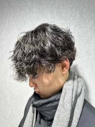 ショート パーマ メンズ 🍀メンズパーマ職人 池袋🍀Yuraのヘアスタイル