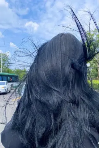 カラー 🇰🇷韓国風ハイ トーンKANA🖤のヘアスタイル